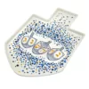 Godinger 11.50 in. W x 1 in. H x 1 in. D White Bone China Dreidel Platter