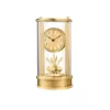 Bulova 7.5 in. H x 5 in. W Anniversay Clock with 2-Toned Gold in a Glass Cylinder