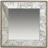 A & B Home 24 in. x 24 in. Decorative Mirror Tray in Rustic Brown