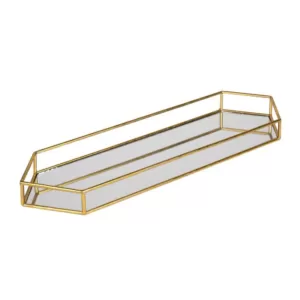 Kate and Laurel Felicia Gold Decorative Tray