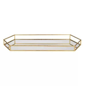 Kate and Laurel Felicia Gold Decorative Tray