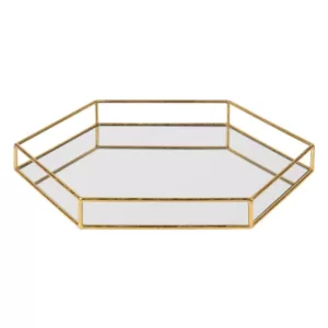 Kate and Laurel Felicia Gold Decorative Tray