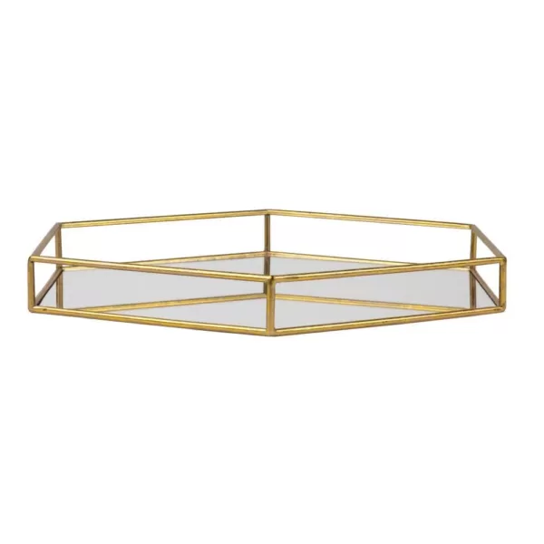 Kate and Laurel Felicia Gold Decorative Tray