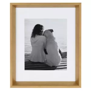 Kate and Laurel Calter 11 in. x 14 in. Matted to 8 in. x 10 in. Gold Picture Frame (Set of 4)