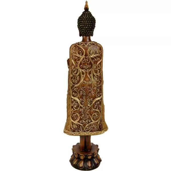 Oriental Furniture Oriental Furniture 20 in. Standing Thai Buddha Decorative Statue