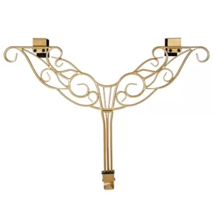 Village Lighting Company 19 in. Gold Antler Adjustable Wreath Hanger