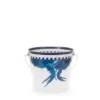 Golden Rabbit 2 qt. Blue Crab Decorative Steel Pail