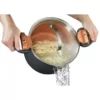 Gotham Steel 5 Qt. Non-Stick Ti-Ceramic Pasta Pot with Built-In Strainer and Twist N' Lock Handles