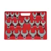 Grand Rapids Industrial Products 1/2 in. Drive MM Jumbo Crowfoot Wrench Set (17-Piece)