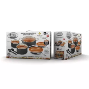 Gotham Steel 10-Piece Ti-Ceramic Nonstick Coating Cookware Set with Utensils