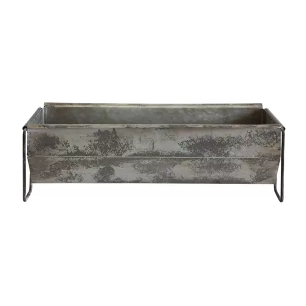 3R Studios Distressed Metal Decorative Trough