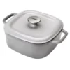 Bayou Classic 4 qt. Enameled Covered Weathered Gray Casserole