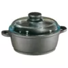 Berndes Tradition 4.5 qt. Round Cast Aluminum Nonstick Dutch Oven in Gray with Glass Lid