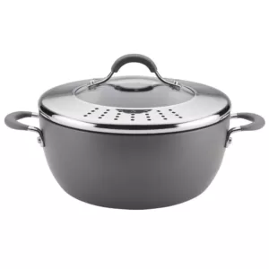 Circulon Radiance 5.5 Qt. Gray Hard-Anodized Nonstick Covered Casserole