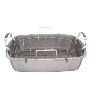 Circulon 17 in. x 13 in. Nonstick Bakeware Roaster with U-Rack