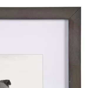 DesignOvation Gallery 11x14 matted to 8x10 Gray Picture Frame Set of 4