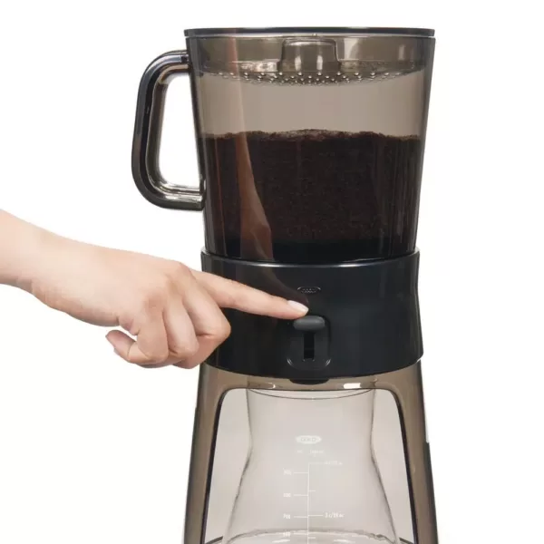 OXO Good Grips 4-Cup Gray Cold Brew Drip Coffee Maker with Filter