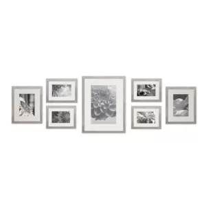 Pinnacle Gallery 4 in. x 6 in., 5 in. x 7 in., 8 in. x 10 in. Graywash Picture Frame (Set of 7)