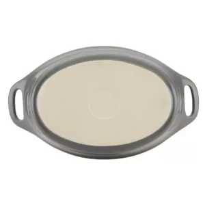 Rachael Ray 1.5 Qt. Gray Ceramics Oval Baker