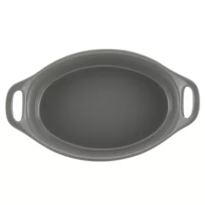 Rachael Ray 1.5 Qt. Gray Ceramics Oval Baker