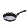 Swiss Diamond Classic Series 8 in. Cast Aluminum Nonstick Frying Pan in Gray with Glass Lid