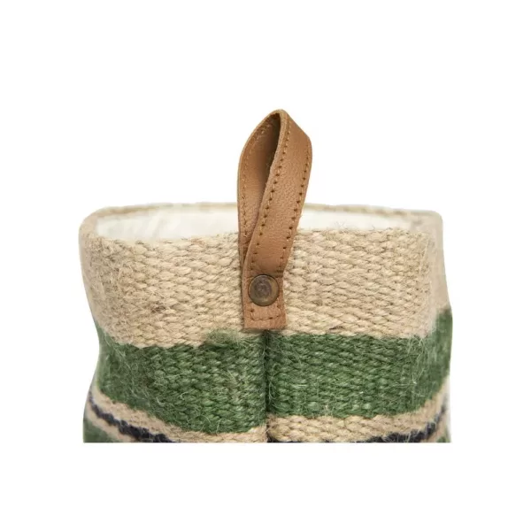 3R Studios Jute Handwoven Decorative Baskets (Set of 2)