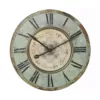 3R Studios Distressed Mint Green Wood Wall Clock