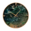 A & B Home Green Organic Elements Modern Chic Wall Clock