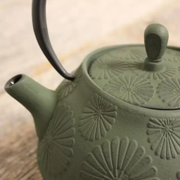 BergHOFF Cast Iron 1.2 Qt. Dark Green Teapot