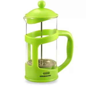 Ovente 8-Cup Green French Press Cafetire Heat-Resistant Borosilicate Glass Coffee and Tea Maker FREE Measuring Scoop