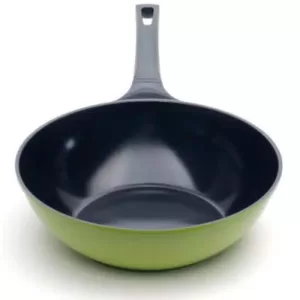 Ozeri Green Earth 14.5 in. Aluminum Ceramic Nonstick Frying Pan in Green