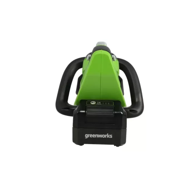 Greenworks 22 in. 24-Volt Battery Cordless Hedge Trimmer, Battery Not Included HT24B04