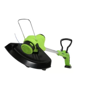 Greenworks 11 in. 24-Volt Battery Cordless TORQDRIVE String Trimmer with 2.0 Ah USB Battery and Charger Included ST24B214