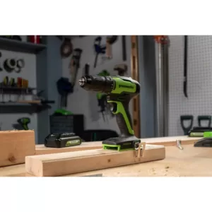 Greenworks 24-Volt Battery Cordless Brushless 1/2 in. Drill/Driver, Battery Not Included DD24L00