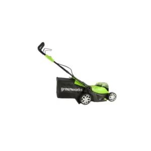 Greenworks 17 in. 48-Volt (2 x 24V) Battery Cordless Walk Behind Push Lawn Mower w/ 4.0 Ah Batteries & Dual Port Charger MO48B2210