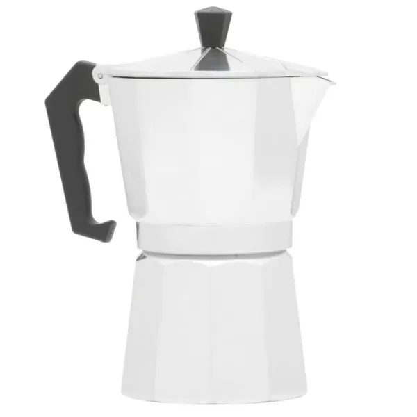 Home Basics 6-Cup Aluminum Stovetop Espresso Machine