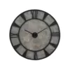 LITTON LANE 35 in. x 35 in. Modern Iron and Wood Wall Clock