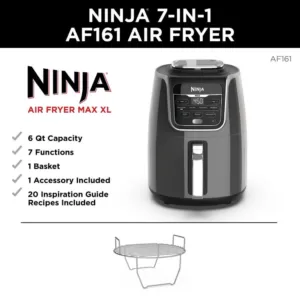 NINJA 5.5 Qt. Grey XL Ninja Air Fryer Max