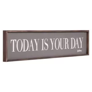 Pinnacle 11 in. x 49 in. Dr. Seuss Today Is Your Day Quote Framed Wood Wall Decor