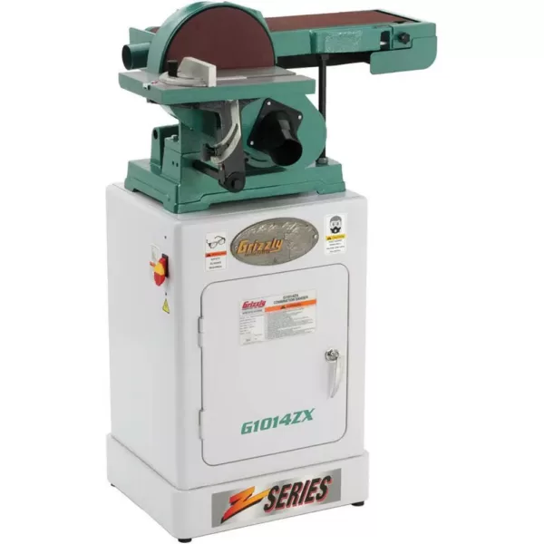 Grizzly Industrial Combination Sander with Cabinet Stand