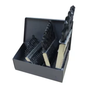 Gyros Premium Industrial Grade High Speed Steel Black Oxide Drill Bit Set (26-Piece)