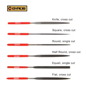 Gyros 5-1/2 in. Needle File Set (6-Piece)