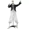 Haunted Hill Farm 5 ft. Animatronic Talking Skeleton Groom Halloween Prop