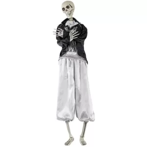 Haunted Hill Farm 5 ft. Animatronic Talking Skeleton Groom Halloween Prop