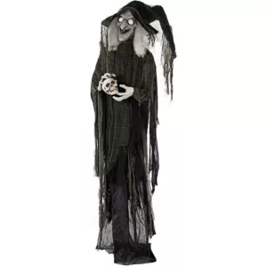 Haunted Hill Farm 6 ft. Animatronic Talking Witch Halloween Prop