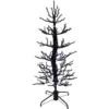 Haunted Hill Farm 60 in. Animated Halloween Twisted Tree with Moving Branches and Purple LED Lights