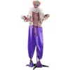 Haunted Hill Farm 5.5 ft. Animatronic Scary Talking Clown Halloween Prop