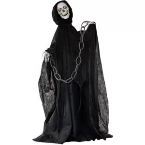 Haunted Hill Farm 5 ft. Animatronic Talking Skeleton Halloween Prop