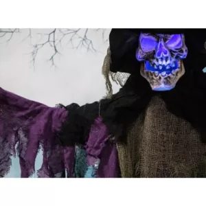 Haunted Hill Farm 6 ft. Skeleton Witch Halloween Prop