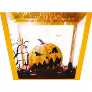 Haunted Hill Farm 25 in. Orange Tabletop Jack-O-Lantern with Animation